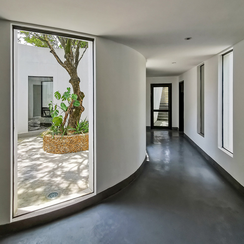 courtyard under longan trees by spacework architects