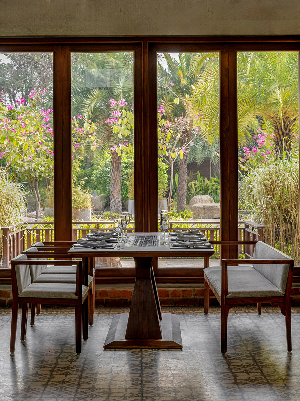 under the neem tree restaurant by hiren patel architects