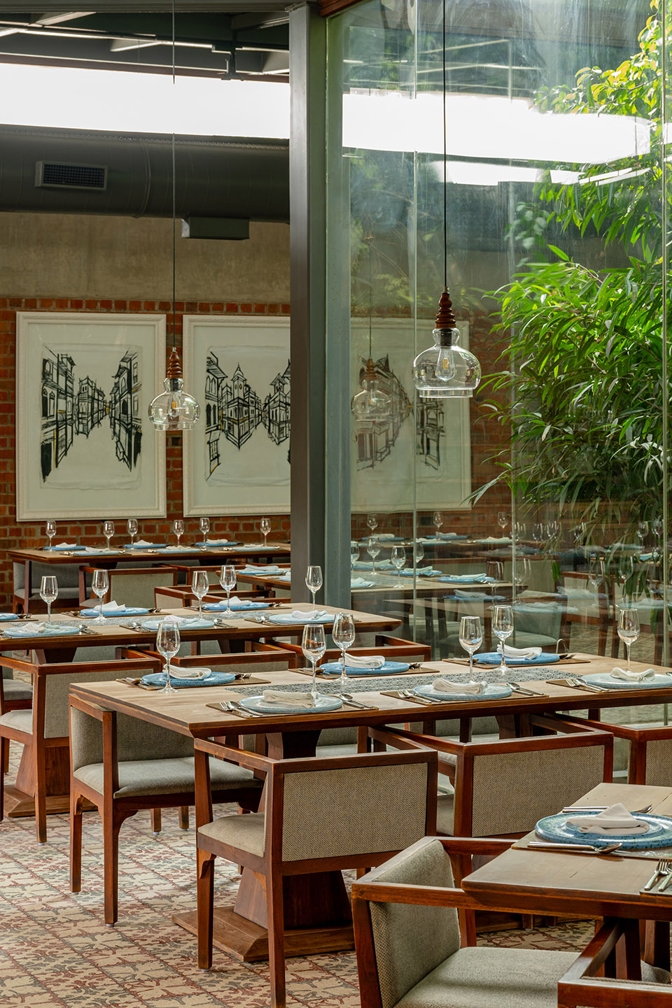 under the neem tree restaurant by hiren patel architects