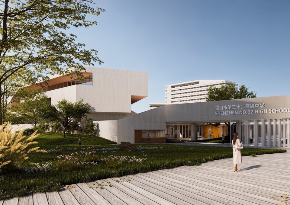 design concept for shenzhen no 32 senior high school by remixstudio