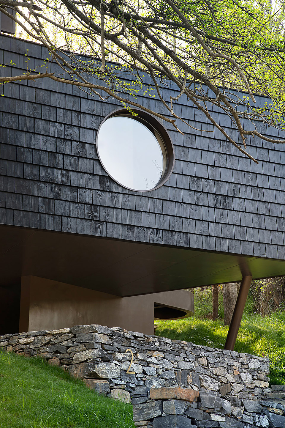 the treehouse mask in the forest by moguang studio