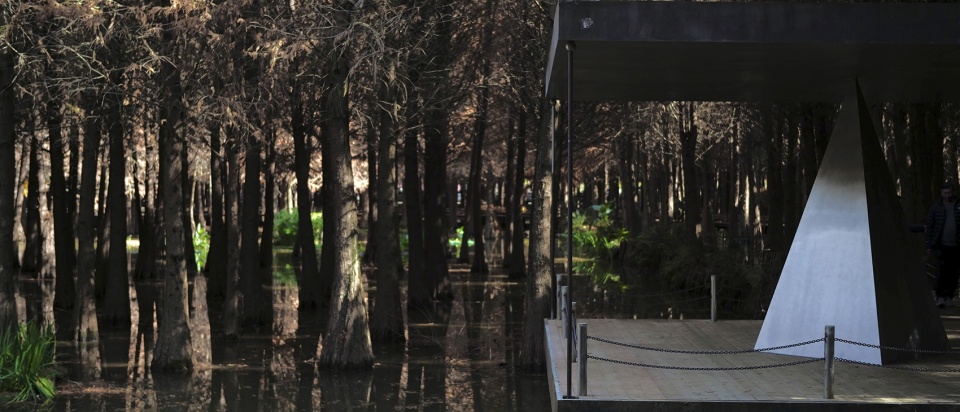 three pavilions of laoyu river by space strategy shanghai