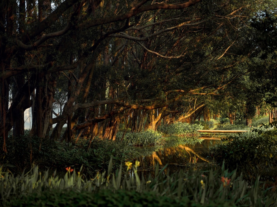© 王宁 shunde yunlu wetland pavilion landscape design