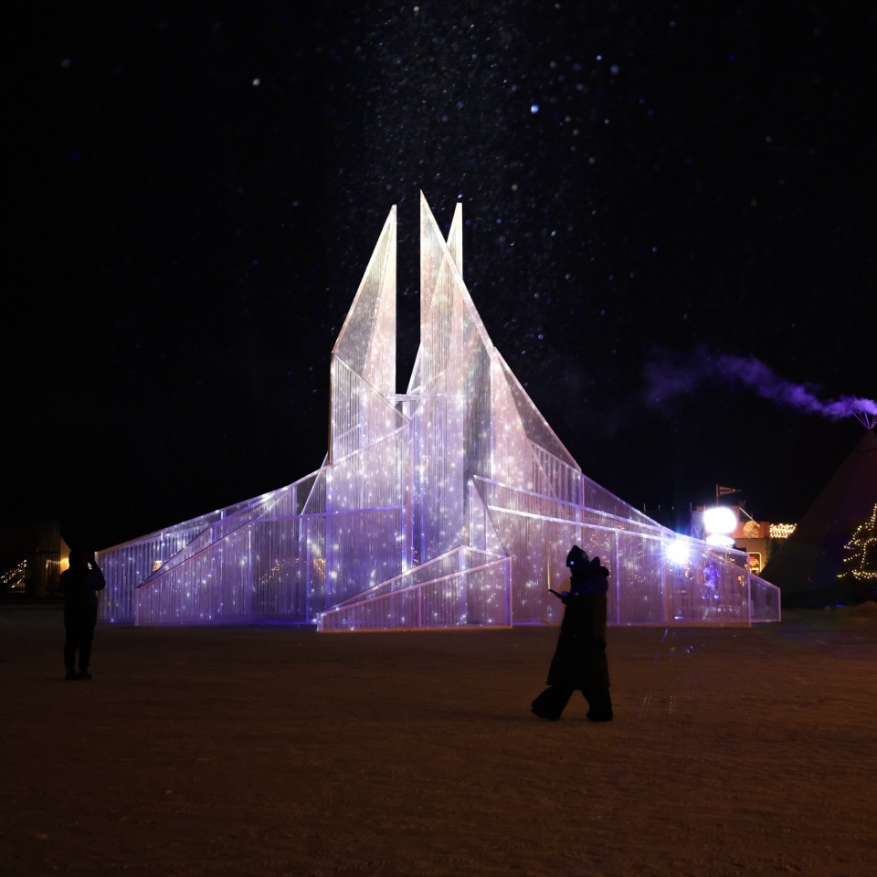©space10 ice lake art installation the white flame by space10