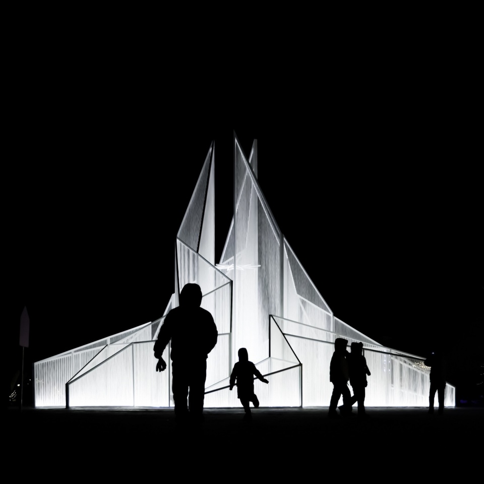 ©space10 ice lake art installation the white flame by space10