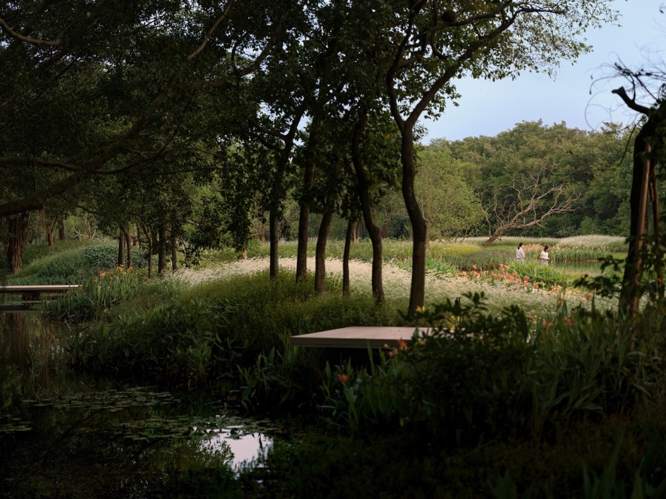 © 王宁 shunde yunlu wetland pavilion landscape design