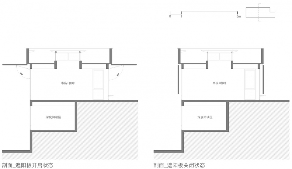 短剖面 @玳山建筑设计 renovation practice of jiujiang ferry cultural complex