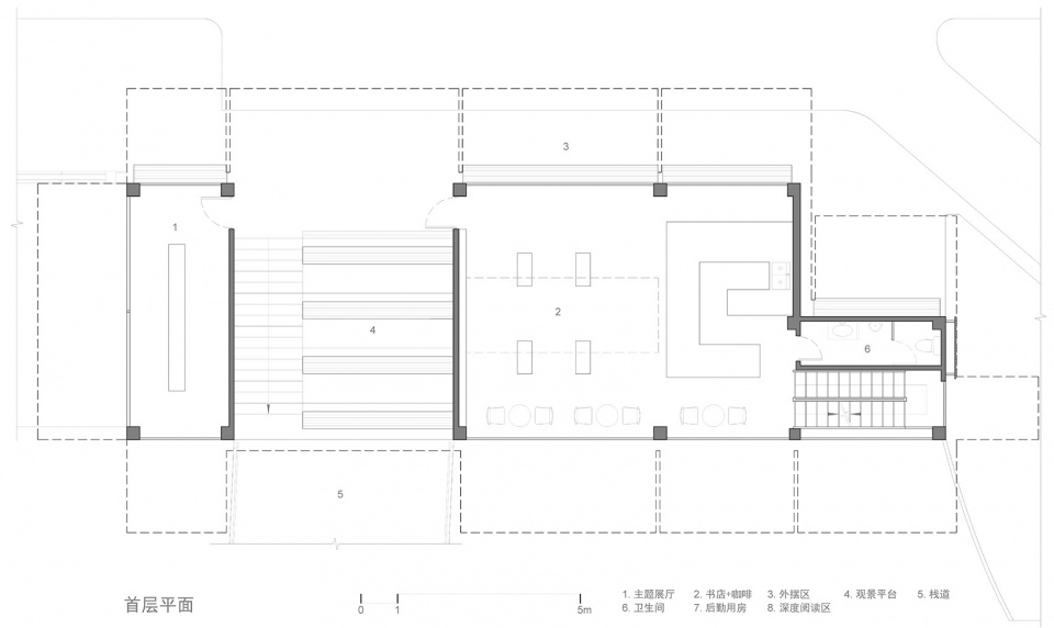 首层平面 @玳山建筑设计 renovation practice of jiujiang ferry cultural complex