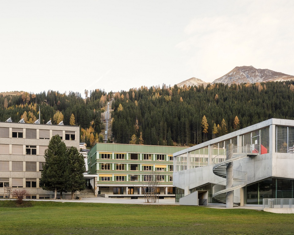 transformation of school davos by cura architekten
