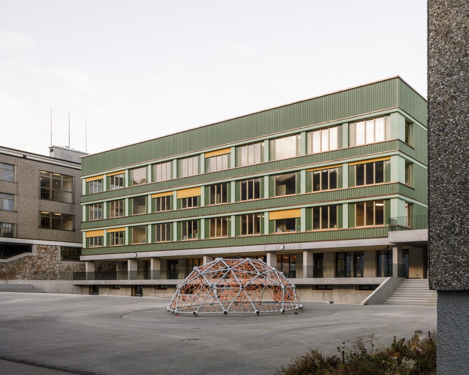 transformation of school davos by cura architekten