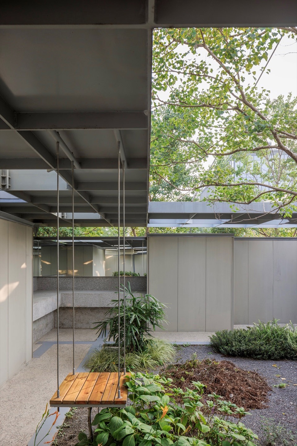 Wind Tower Garden Restroom in Yangpu Riverside Public Space Shanghai by Original Design Studio
