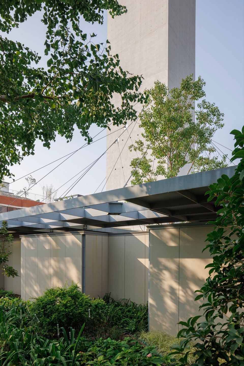 Wind Tower Garden Restroom in Yangpu Riverside Public Space Shanghai by Original Design Studio