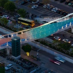 Jianshe Avenue Pedestrian Bridge, Dali Town, Nanhai District, Foshan by Atelier cnS
