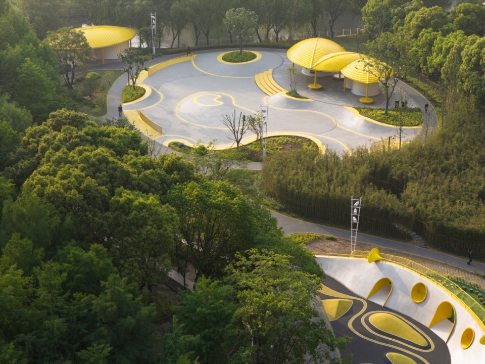caoxi road pocket park shanghai by viascape design