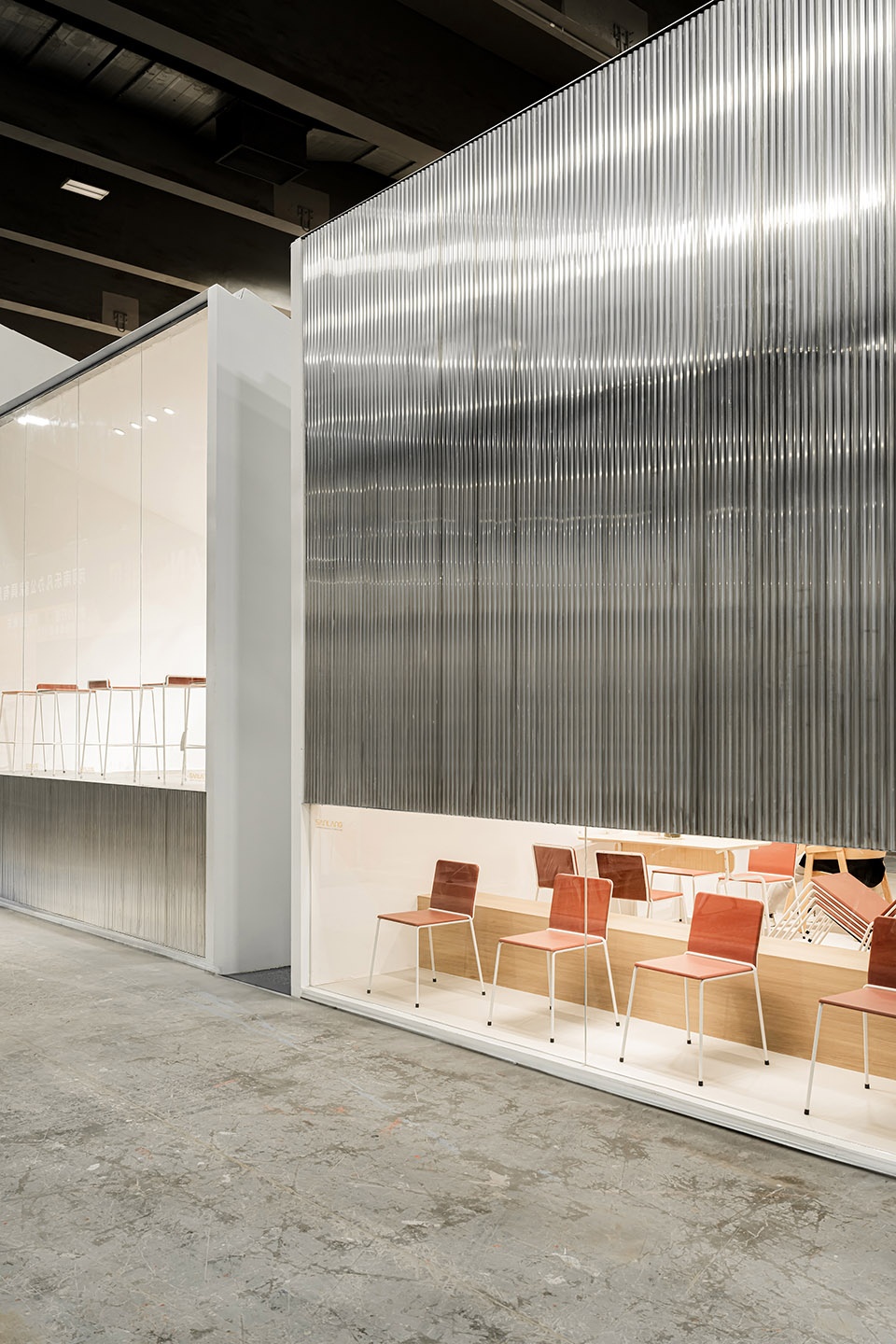 ciff 2024 guangzhou sanlang furniture booth by mutual architecture