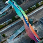 Jianshe Avenue Pedestrian Bridge, Dali Town, Nanhai District, Foshan by Atelier cnS