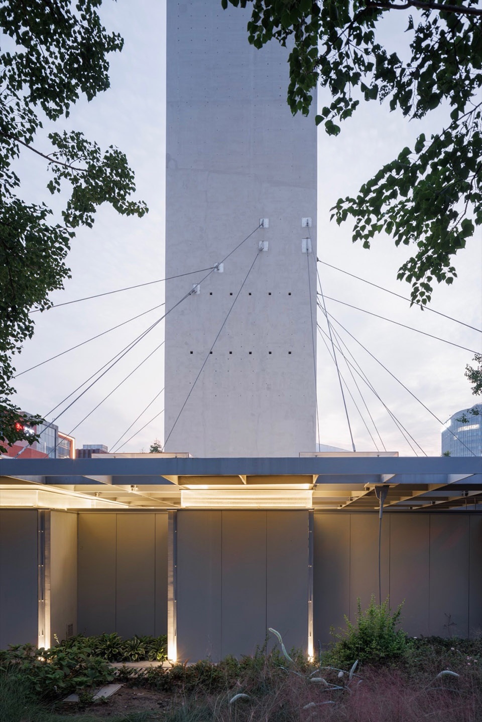 Wind Tower Garden Restroom in Yangpu Riverside Public Space Shanghai by Original Design Studio