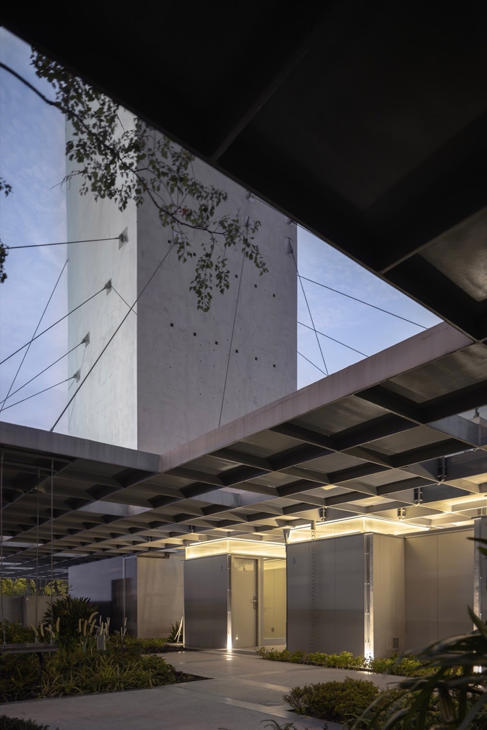 Wind Tower Garden Restroom in Yangpu Riverside Public Space Shanghai by Original Design Studio