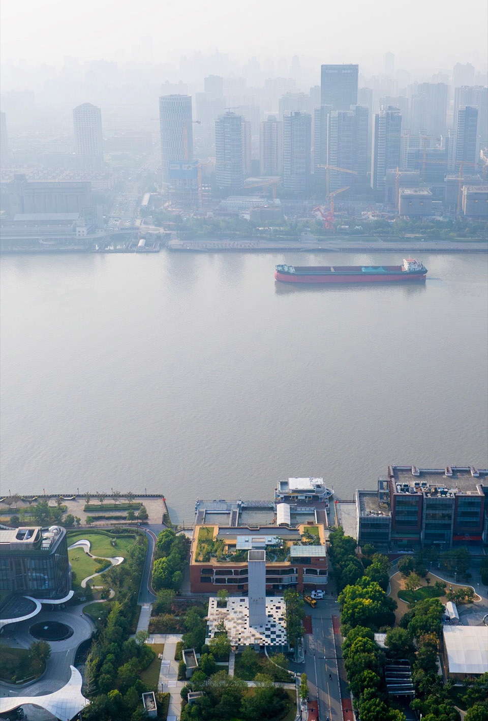 Wind Tower Garden Restroom in Yangpu Riverside Public Space Shanghai by Original Design Studio