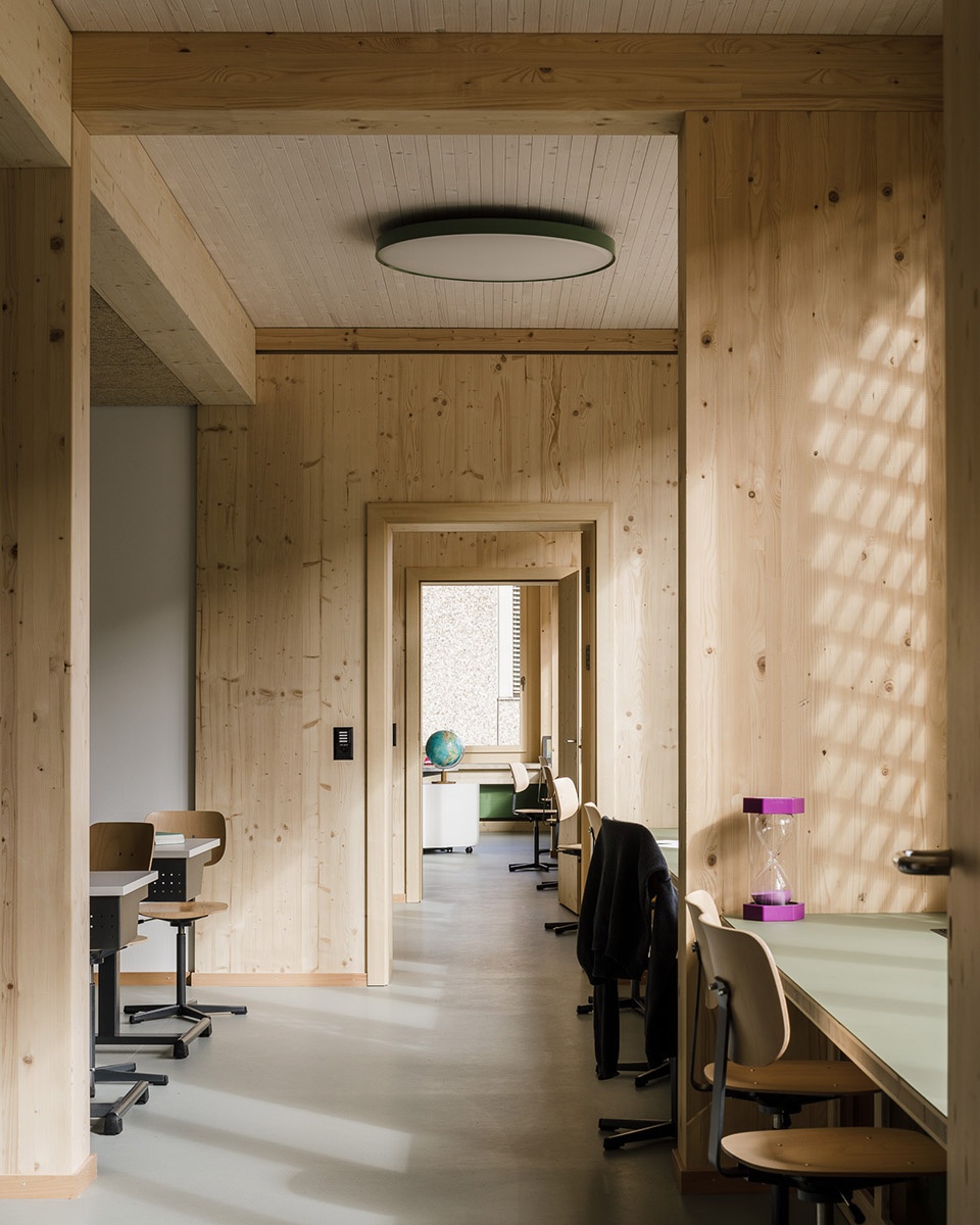 transformation of school davos by cura architekten