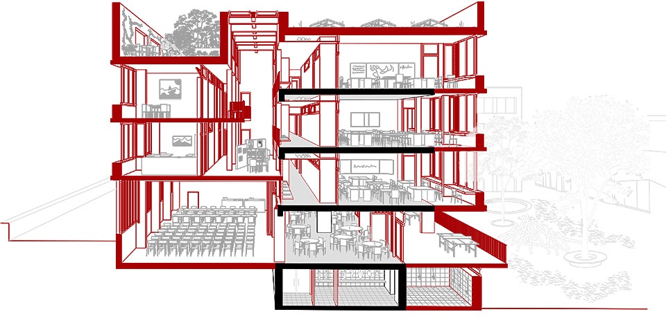 transformation of school davos by cura architekten