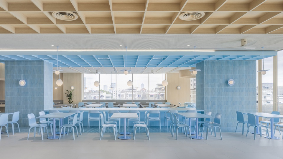 kings college international school bangkok the refectory sixth form center library by onion