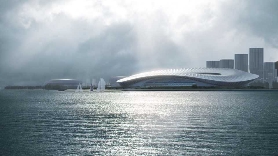 Greater Bay Area Sports Centre nears completion by Zaha Hadid Architects