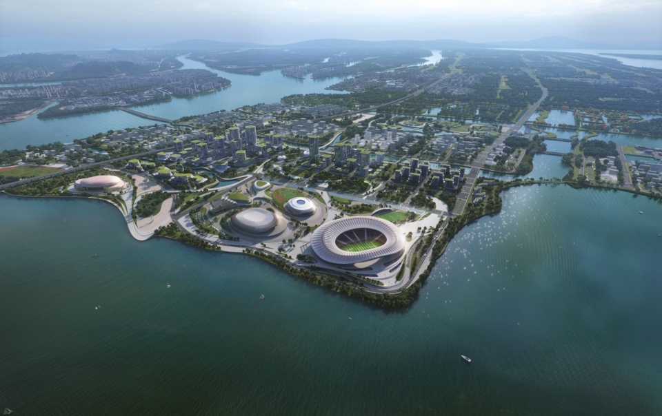 Greater Bay Area Sports Centre nears completion by Zaha Hadid Architects