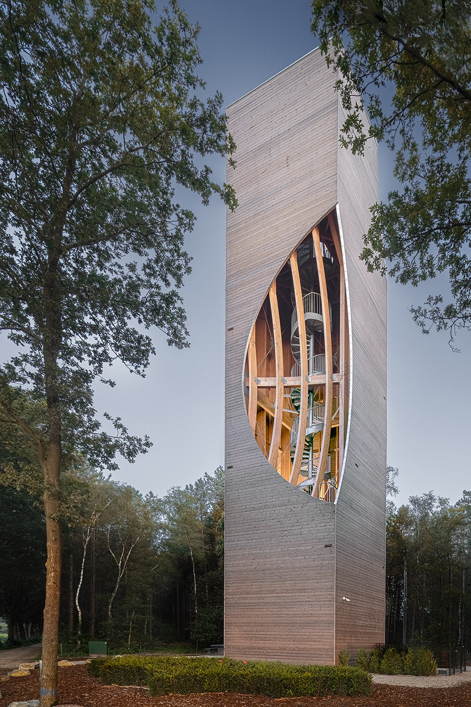 watchtower einderheide for humans and animals by next architects