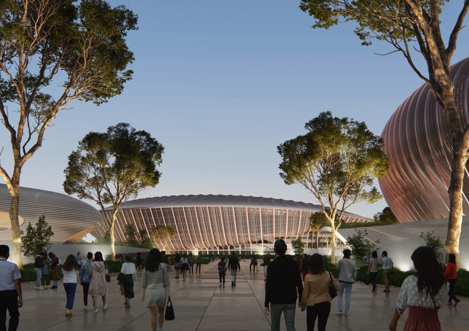 Greater Bay Area Sports Centre nears completion by Zaha Hadid Architects