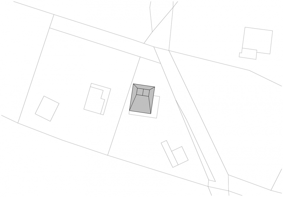 site plan skylight hut by atelier hajny