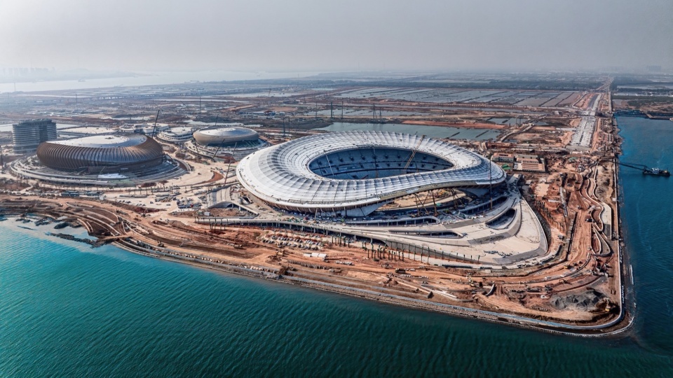 Greater Bay Area Sports Centre nears completion by Zaha Hadid Architects