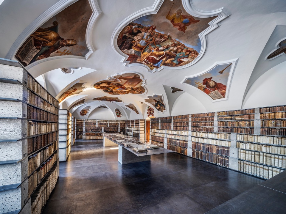 Library in the monastery zeliv by sepka architekti