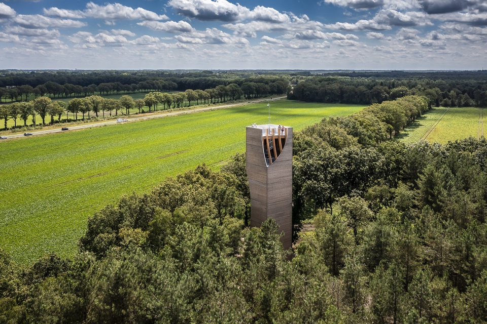 watchtower einderheide for humans and animals by next architects
