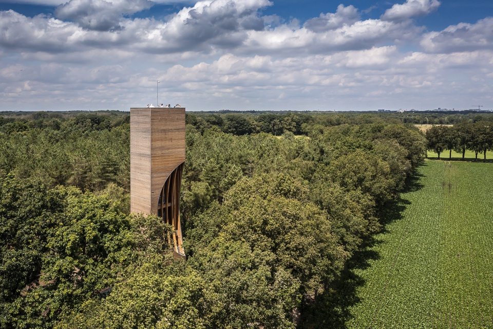 watchtower einderheide for humans and animals by next architects