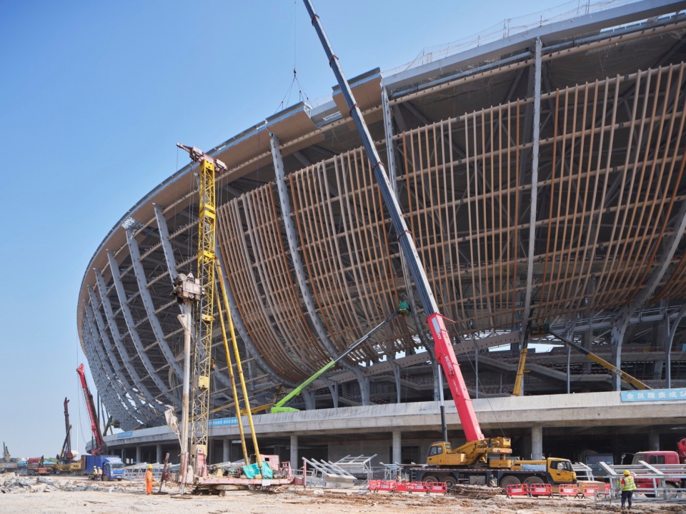 Greater Bay Area Sports Centre nears completion by Zaha Hadid Architects
