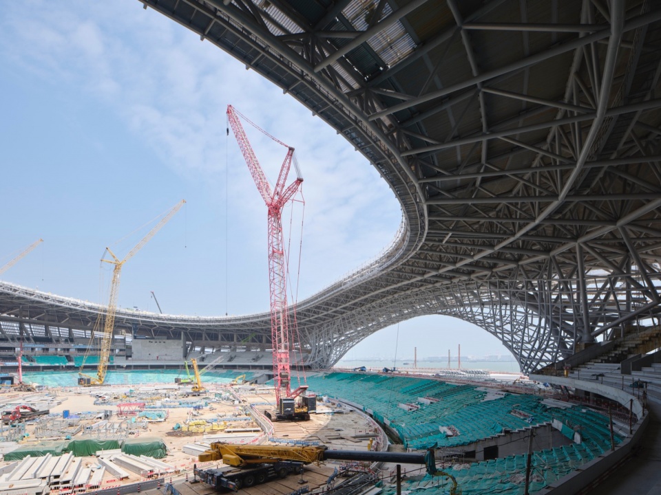 Greater Bay Area Sports Centre nears completion by Zaha Hadid Architects