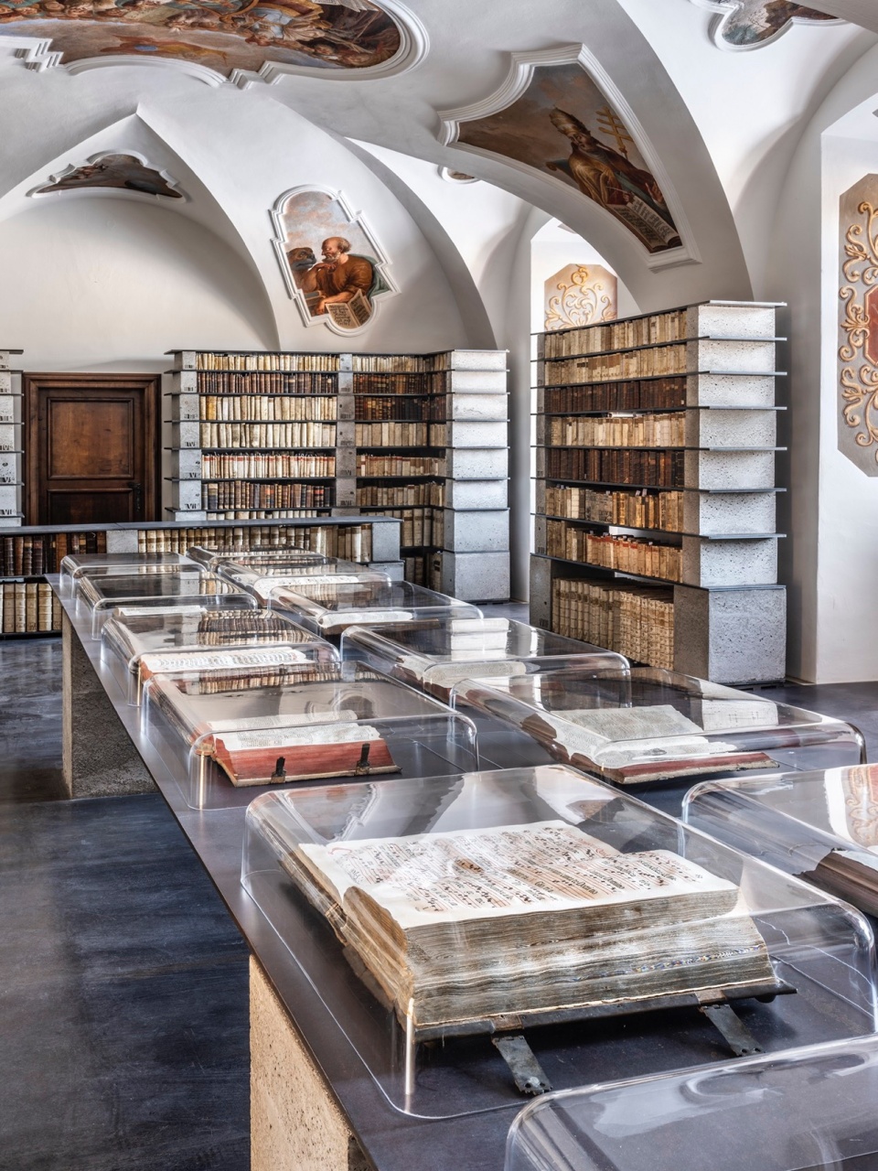 Library in the monastery zeliv by sepka architekti