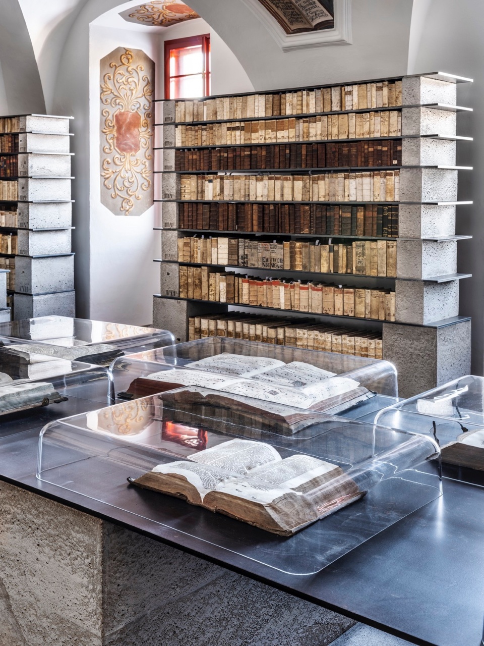 Library in the monastery zeliv by sepka architekti