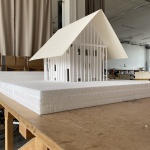 House with a flying roof by Lorenz Bachmann Architect