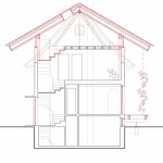 House with a flying roof by Lorenz Bachmann Architect