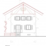 House with a flying roof by Lorenz Bachmann Architect