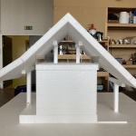 House with a flying roof by Lorenz Bachmann Architect