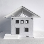 House with a flying roof by Lorenz Bachmann Architect