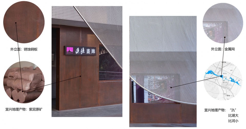 材料及形式选择对于城市地方性的呼应,the choice of materials and forms responds to the local character of the city©礽建筑关念工斯 拷贝