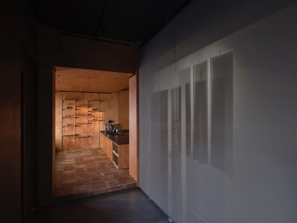 从展厅入口看社区客厅view from the exhibition hall to the community living room©吕博