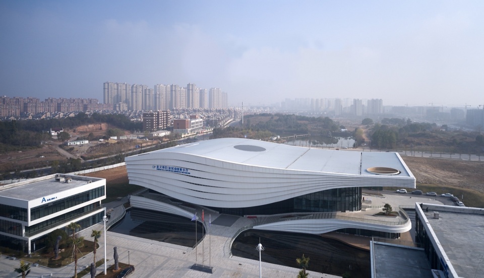 The Temporary Exhibition Hall of Jinyi Free Trade Zone by China United Engineering Corporation Limited