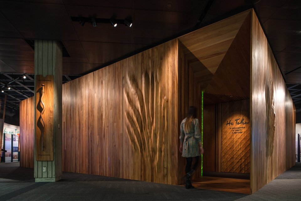 he tohu exhibition by studio pacific architecture