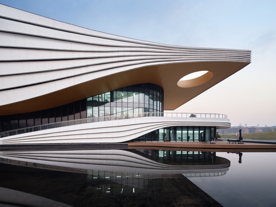 The Temporary Exhibition Hall of Jinyi Free Trade Zone by China United Engineering Corporation Limited