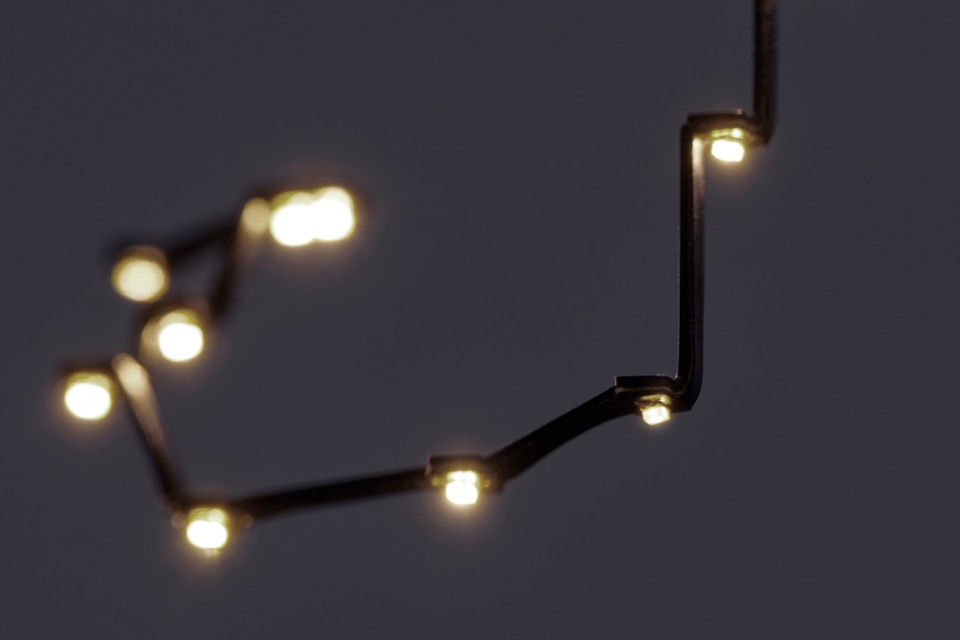 ants and constellations in the solo exhibition dots by yoy